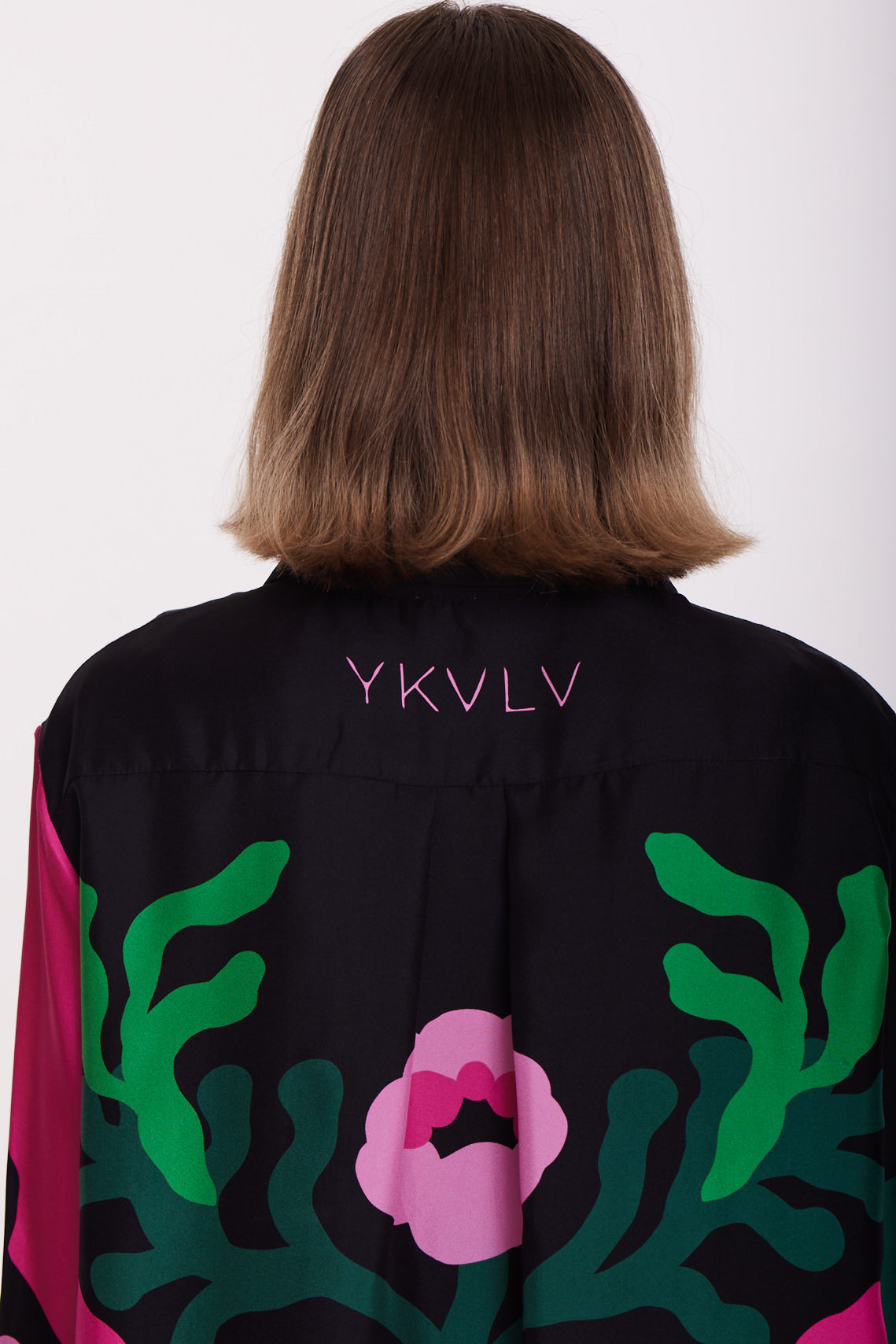 Silk Twill Printed Shirt – Art Nouveau Elegance in Motion