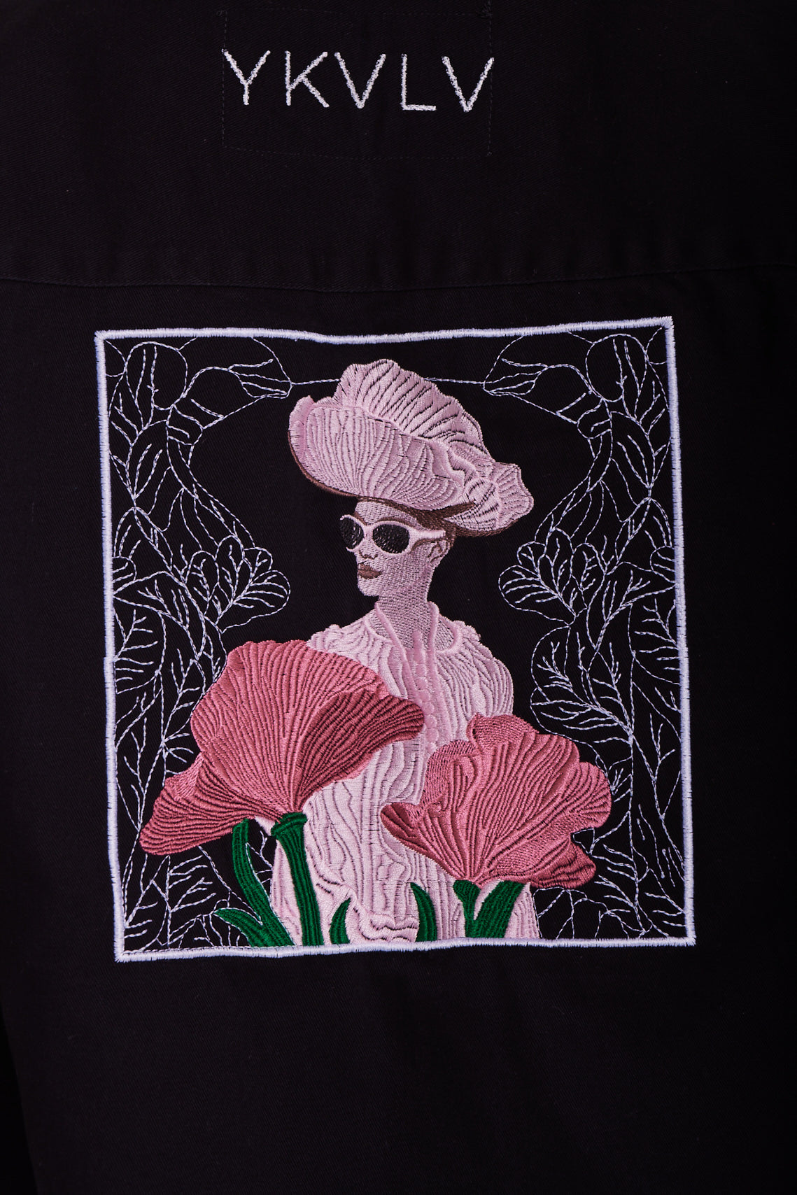 AI-Designed Embroidered Shirt – Art Nouveau Elegance