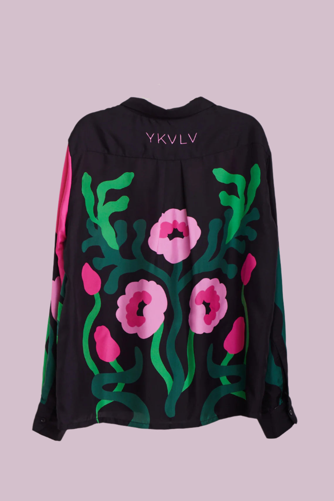 Silk Twill Printed Shirt – Art Nouveau Elegance in Motion