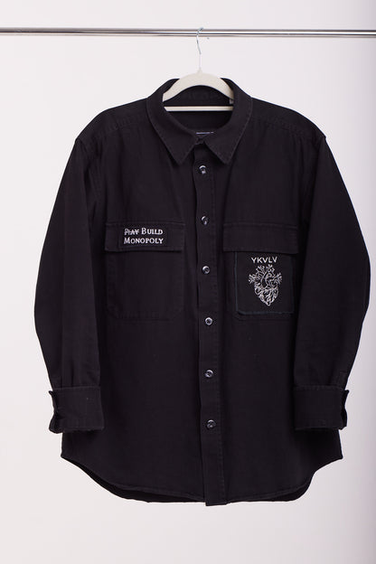 AI-Designed Embroidered Tiger Shirt – Strength Meets Artistry